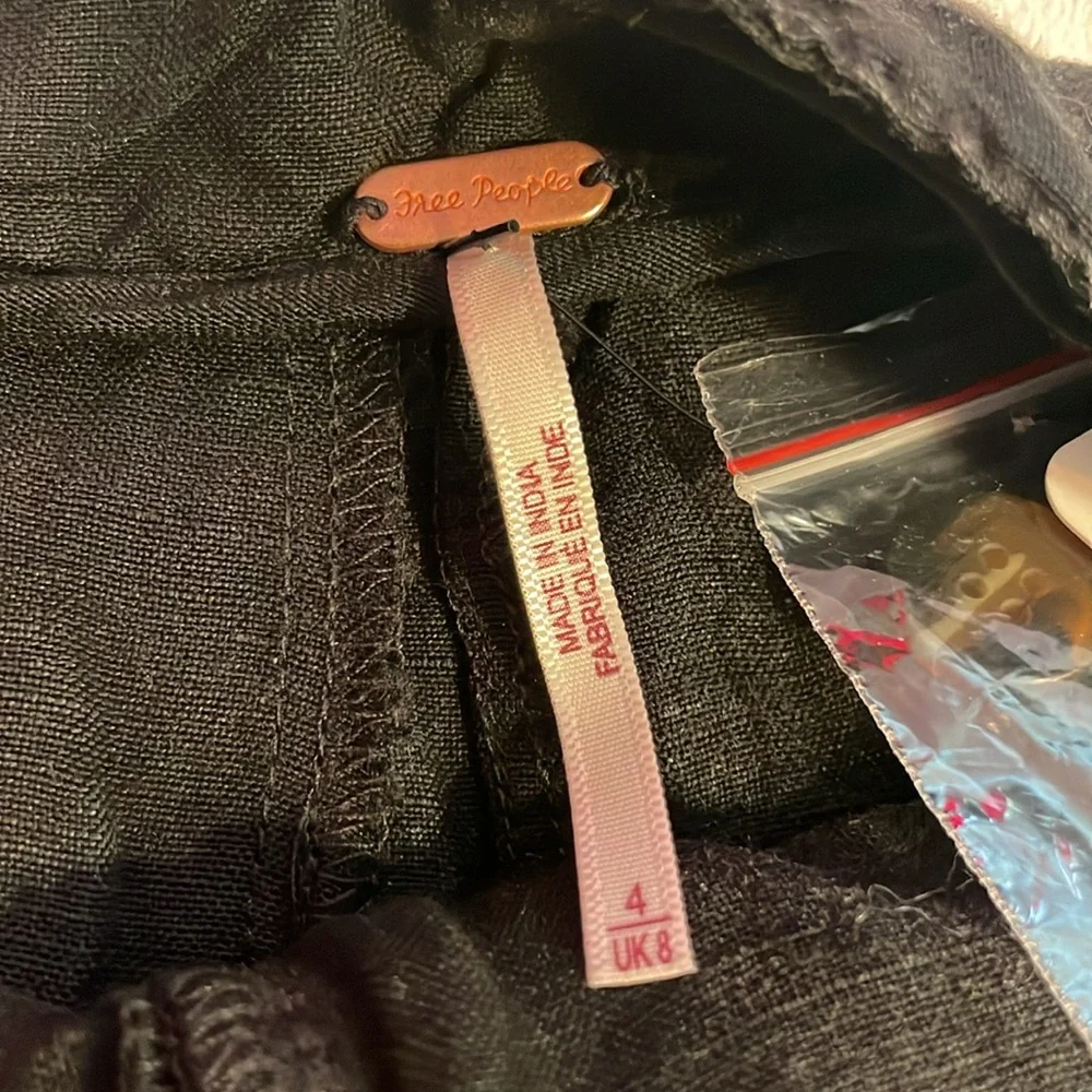 NWT Free People Calla Trouser in Black - Picture 6 of 10